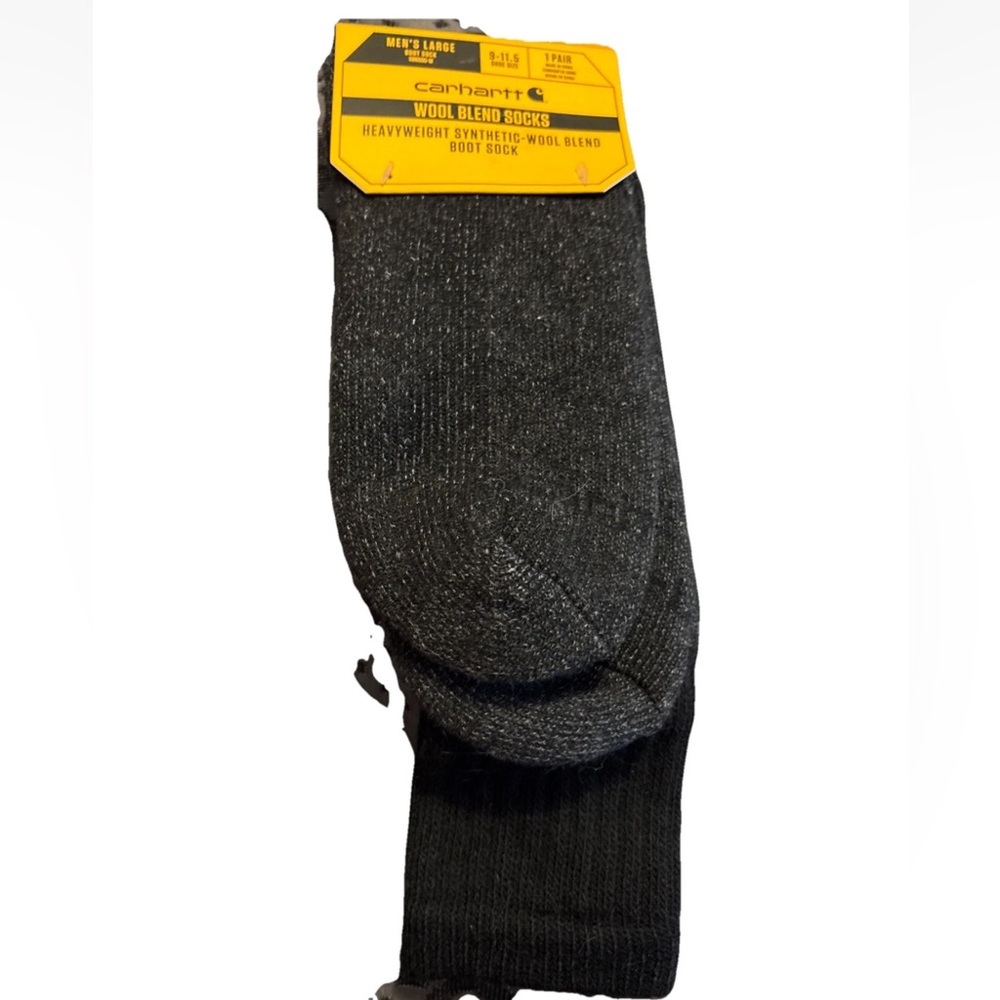 Carhartt Men’s Wool Blend Heavyweight Boot Socks NWT Size Large